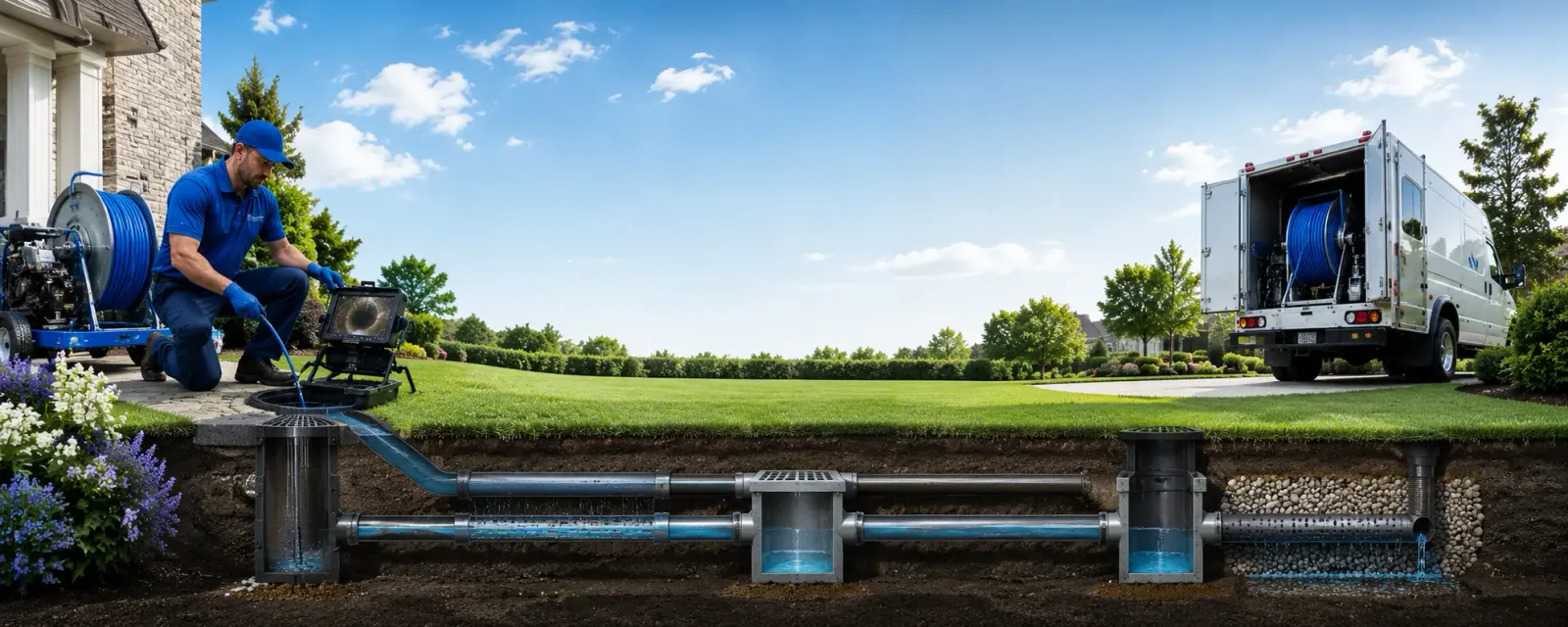 Outdoor drain cleaning information for Sadsburyville, PA
